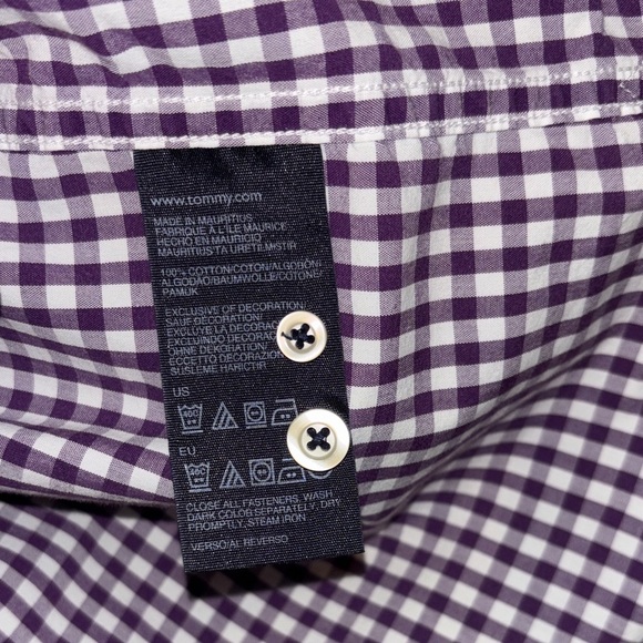 Tommy Hilfiger Black and White Checkered Casual Shirt - Picture 5 of 8